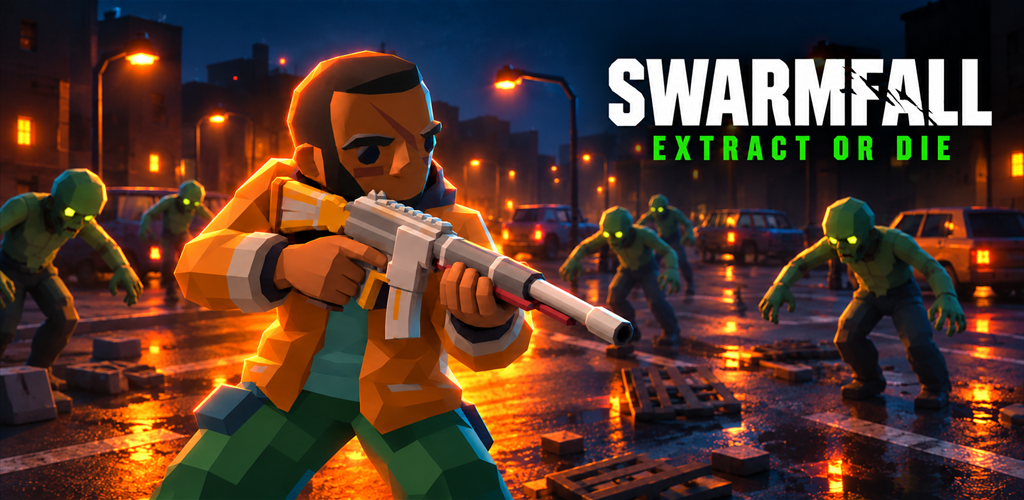 Swarmfall: Extract or Die — the Drifter faces an infected swarm in Northdale